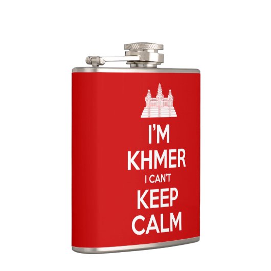 Ik ben Khmer dat ik geen kalm kan houden Heupfles (Rechts)