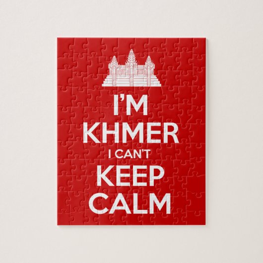 Ik ben Khmer dat ik geen kalm kan houden Legpuzzel (Verticaal)