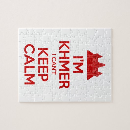 Ik ben Khmer dat ik geen kalm kan houden Legpuzzel (Horizontaal)