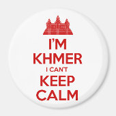 Ik ben Khmer dat ik geen kalm kan houden Magneet (Voorkant)
