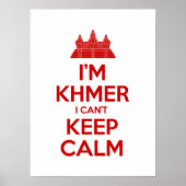 Ik ben Khmer dat ik geen kalm kan houden Poster (Voorkant)