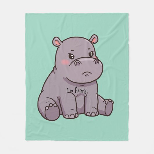 Ik ben kieskeurig fleece deken (Voorkant)