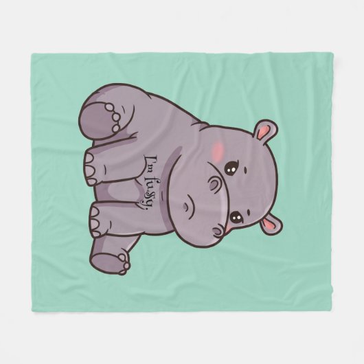 Ik ben kieskeurig fleece deken (Voorkant (Horizontaal))