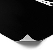 Ik ben Kinda A Fig Deal Funny Fruit Pun Dark BG Poster (Hoek)