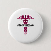 Ik ben kinderarts ronde button 5,7 cm (Voorkant)