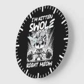 Ik ben Kitten Swole nu, Anime Gym Cat Workout Grote Klok (Hoek)