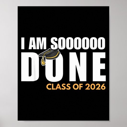 Ik ben klaar Cl van 2026 Senior Afstuderen Grad Fe Poster (Voorkant)