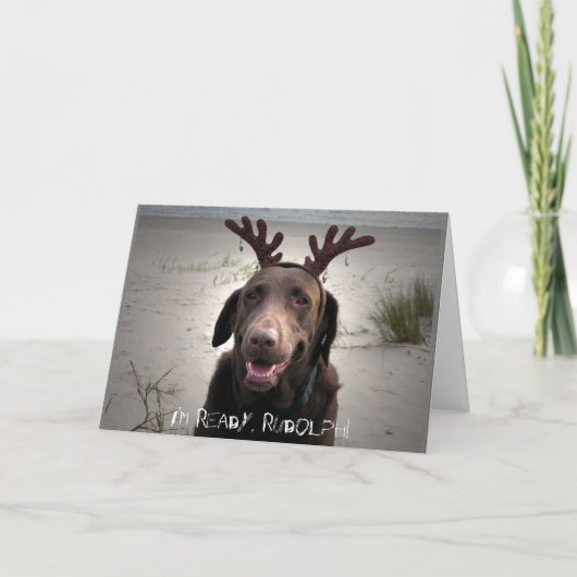 Ik ben klaar feestdagen kaart (Voorkant)