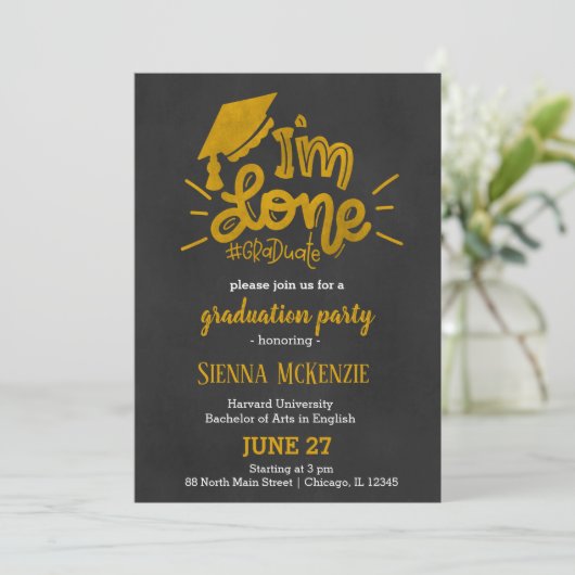 Ik ben klaar - Geel Kaart (Staand voorkant)