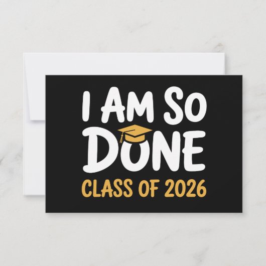 Ik Ben Klaar Klas Van 2026 Afstuderen 26 Afgestude Aankondiging (Voorkant)
