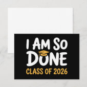 Ik Ben Klaar Klas Van 2026 Afstuderen 26 Afgestude Aankondiging (Voorkant / Achterkant)