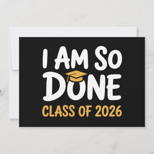 Ik Ben Klaar Klas Van 2026 Afstuderen 26 Afgestude Kaart (Voorkant)