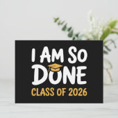 Ik Ben Klaar Klas Van 2026 Afstuderen 26 Afgestude Kaart (Staand voorkant)