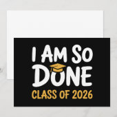 Ik Ben Klaar Klas Van 2026 Afstuderen 26 Afgestude Kaart (Voorkant / Achterkant)