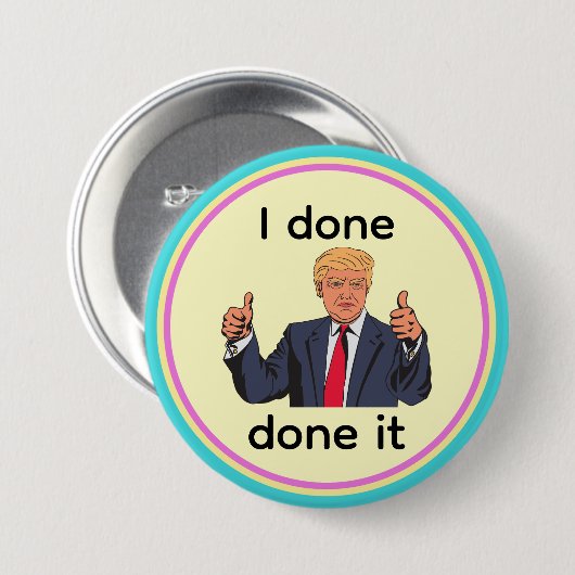 Ik Ben Klaar Knop Ronde Button 7,6 Cm (Voorkant /achterkant)