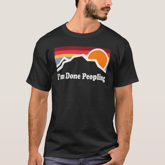 Ik ben klaar Mensen 1 T-shirt (Voorkant)