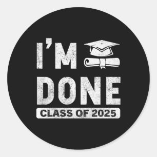 Ik ben klaar met CL van 2025 Ronde Sticker