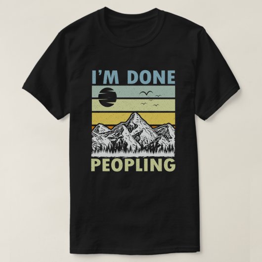 Ik ben Klaar met de  Zonnegebergte. T-shirt (Design voorkant)
