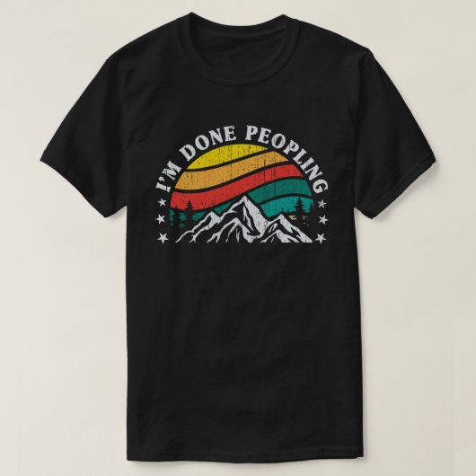 Ik ben Klaar met de  Zonnegebergte. T-shirt (Design voorkant)
