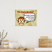 Ik ben klaar met domme mensen voor de dag. poster (Keuken)