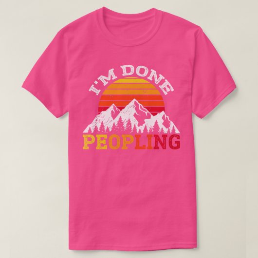 Ik Ben Klaar Met Mensen  T-shirt (Design voorkant)