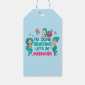 Ik ben klaar met zeemeerminnen cadeaulabel (Achterkant)