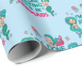 Ik ben klaar met zeemeerminnen cadeaupapier (Rol Hoek)