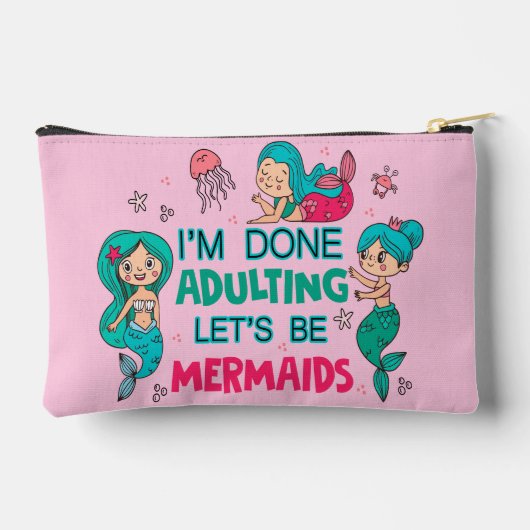 Ik ben klaar met zeemeerminnen etui (Achterkant)