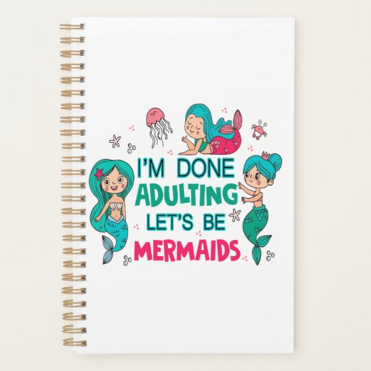 Ik ben klaar met zeemeerminnen planner (Voorkant)