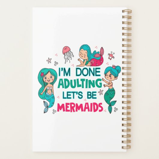 Ik ben klaar met zeemeerminnen planner (Achterkant)