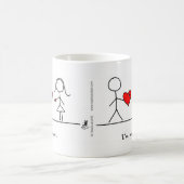 "Ik ben klaar." Mok door het hart en alle (Center)