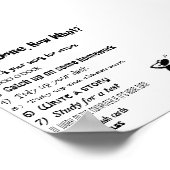 "Ik ben klaar, nu wat?" Poster (Hoek)