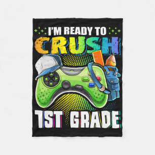Ik ben klaar om 1e klas CK naar school te verplett Fleece Deken