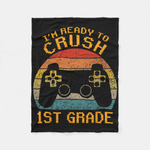 Ik ben klaar om 1e klas CK naar school te verplett Fleece Deken