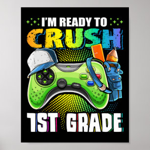 Ik ben klaar om 1e klas CK naar school te verplett Poster