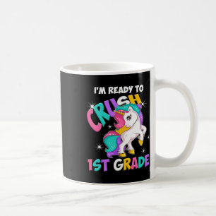 Ik ben klaar om 1e klas meisjes terug naar school koffiemok