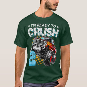 Ik ben klaar om 2 Monster Truck 2nd Birthday Gi te T-shirt