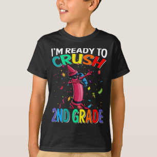 Ik ben klaar om 2e klas Crayon T-shirt te verplett