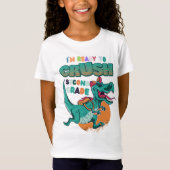 Ik ben klaar om 2e klas dinosaurus te vermorzelen  t-shirt (Voorkant)