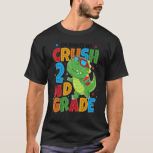 Ik ben klaar om 2e klas jongens Kinder dinosaurus T-shirt