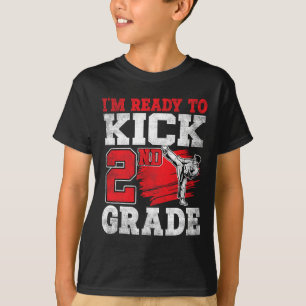 Ik ben klaar om 2e klas karate CK naar school te s T-shirt