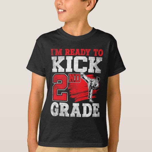 Ik ben klaar om 2e klas karate CK naar school te s T-shirt (Voorkant)