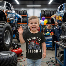 Ik ben klaar om 3 Monster Truck-verjaardag te krak