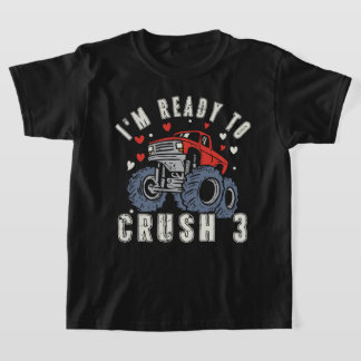 Ik ben klaar om 3 Monster Truck verjaardag te verp T-shirt