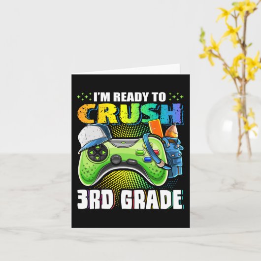 Ik ben klaar om 3de graad terug naar school video  kaart (Gele Bloem)