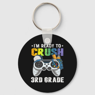 Ik ben klaar om 3e klas videogame CK naar school t Sleutelhanger