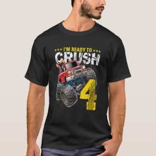 Ik ben klaar om 4 Monster Truck te overhalen, 4e v T-shirt
