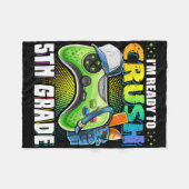 Ik ben klaar om 5e klas CK naar school te verplett Fleece Deken (Voorkant (Horizontaal))