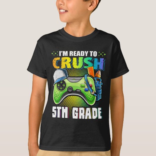 Ik ben klaar om 5e klas CK naar school te verplett T-shirt (Voorkant)