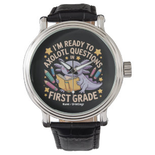 Ik ben klaar om Axolotl vragen eerste rang grappig Horloge